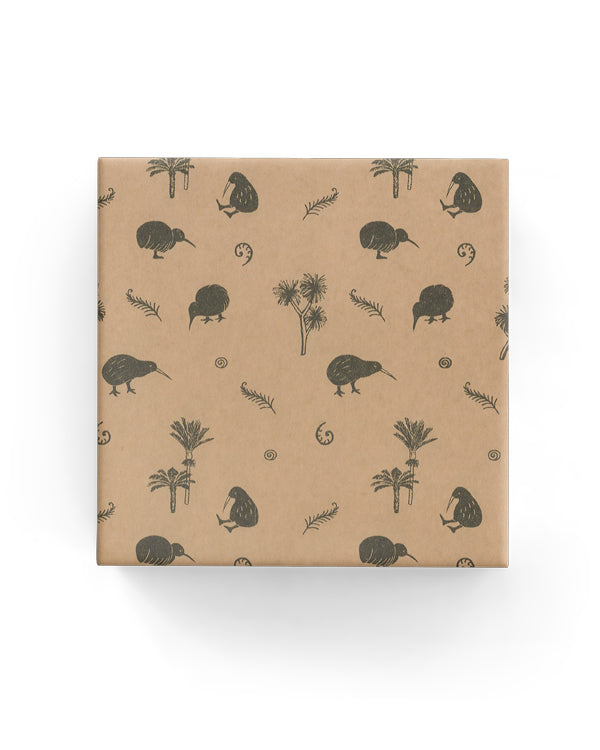 Little Kiwi Wrap Black on Kraft***