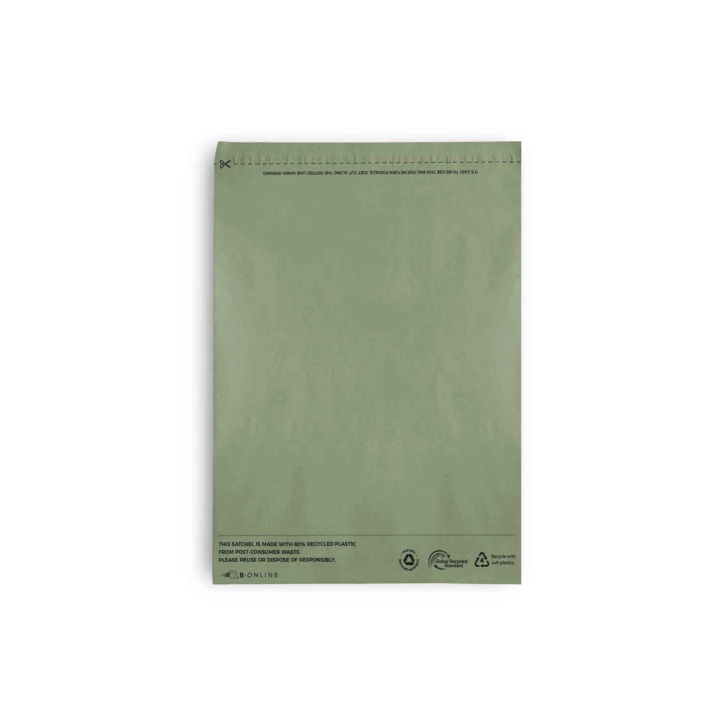 B Online Green Poly Mailer A4 Recycled-200/ctn
