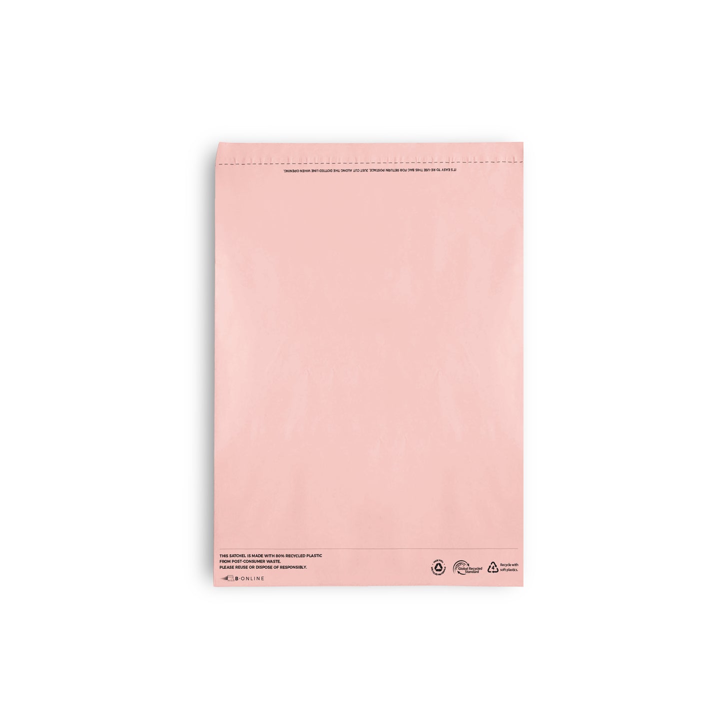B Online Pink Poly Mailer Foolscap Recycled-200