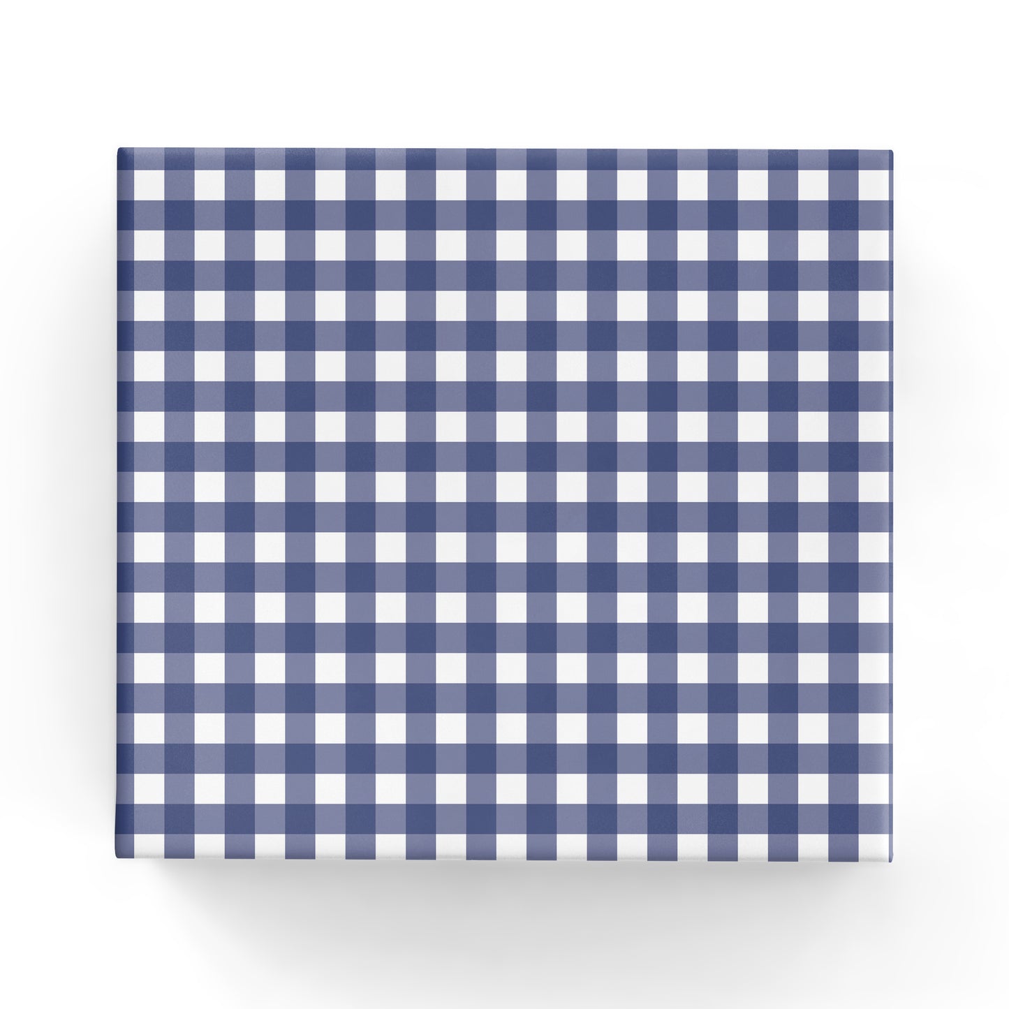 Gingham Check on Matte Wrap Navy