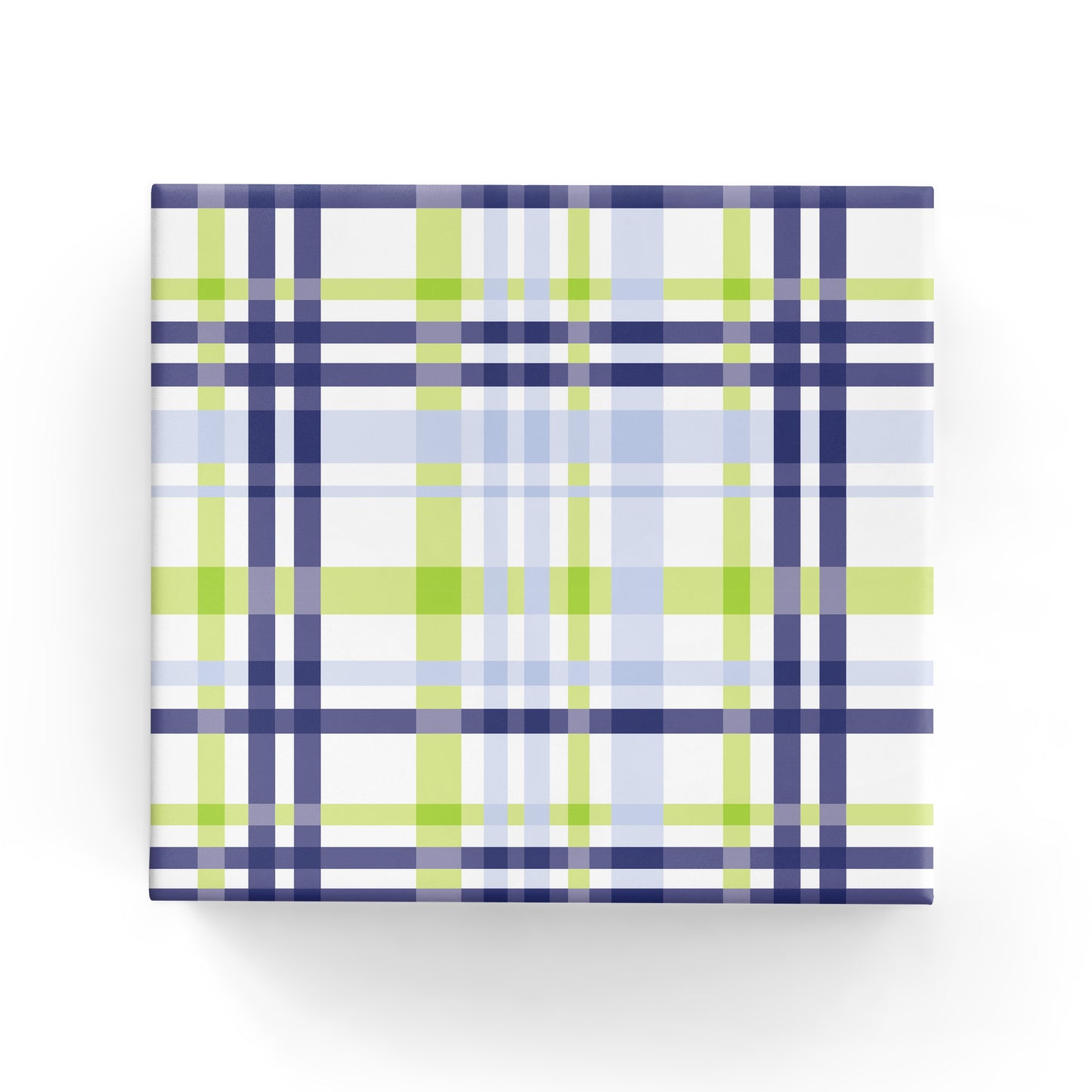 Madras Check Wrap Navy/Green