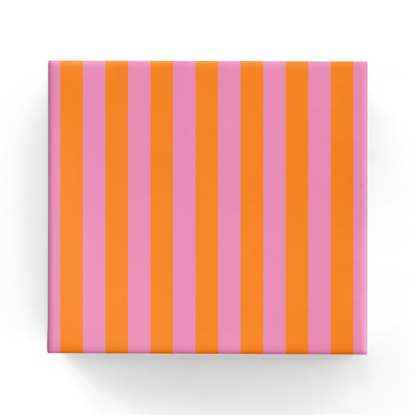 Two Colour Stripe in Matte Hot Pink/Burnt Orange