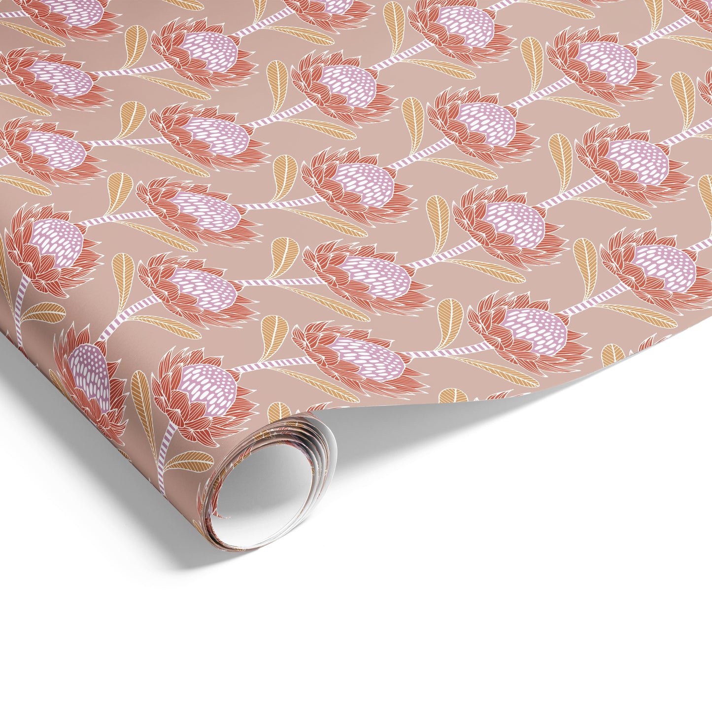 Waratah on Matte Mocha