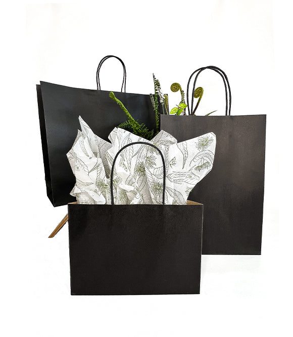 black kraft bags, kraft bags, black kraft carry bags