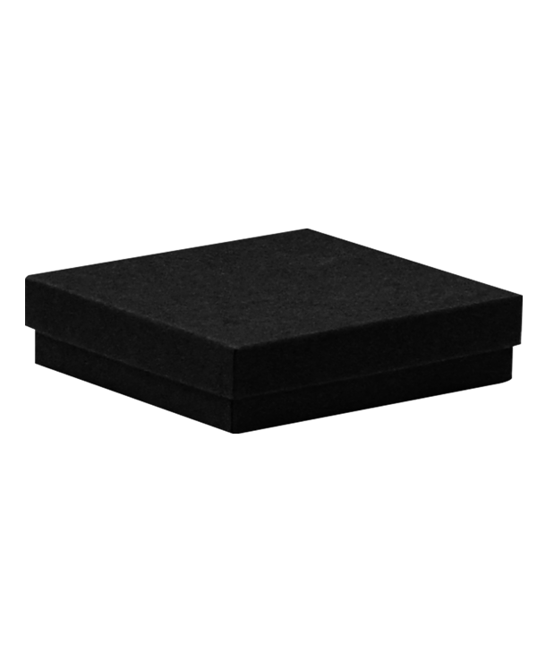 Cotton Fill Box Black Kraft 89x140x25mm - 100/ctn