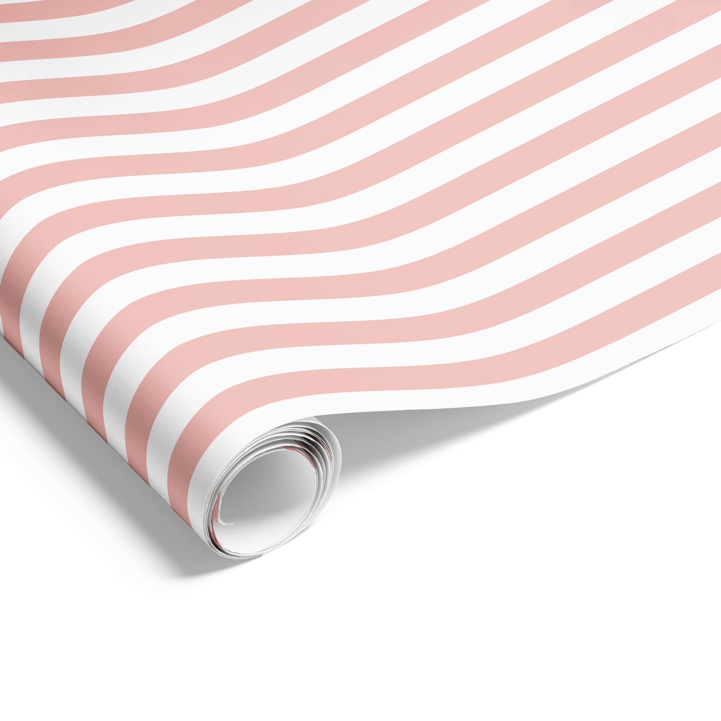 Cafe Stripes on Matte Wrap Dusty Pink