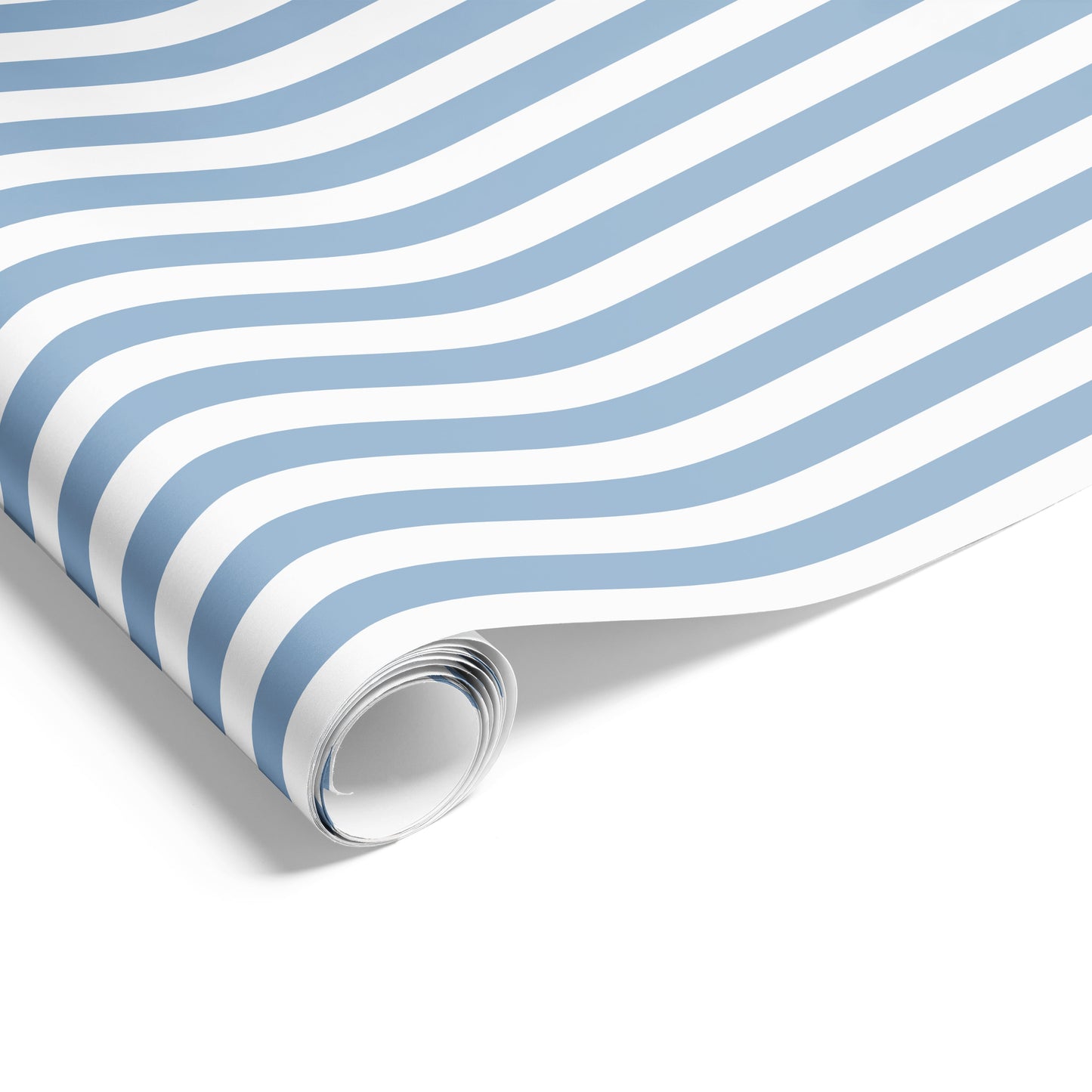 Cafe Stripes on Matte Wrap French Blue