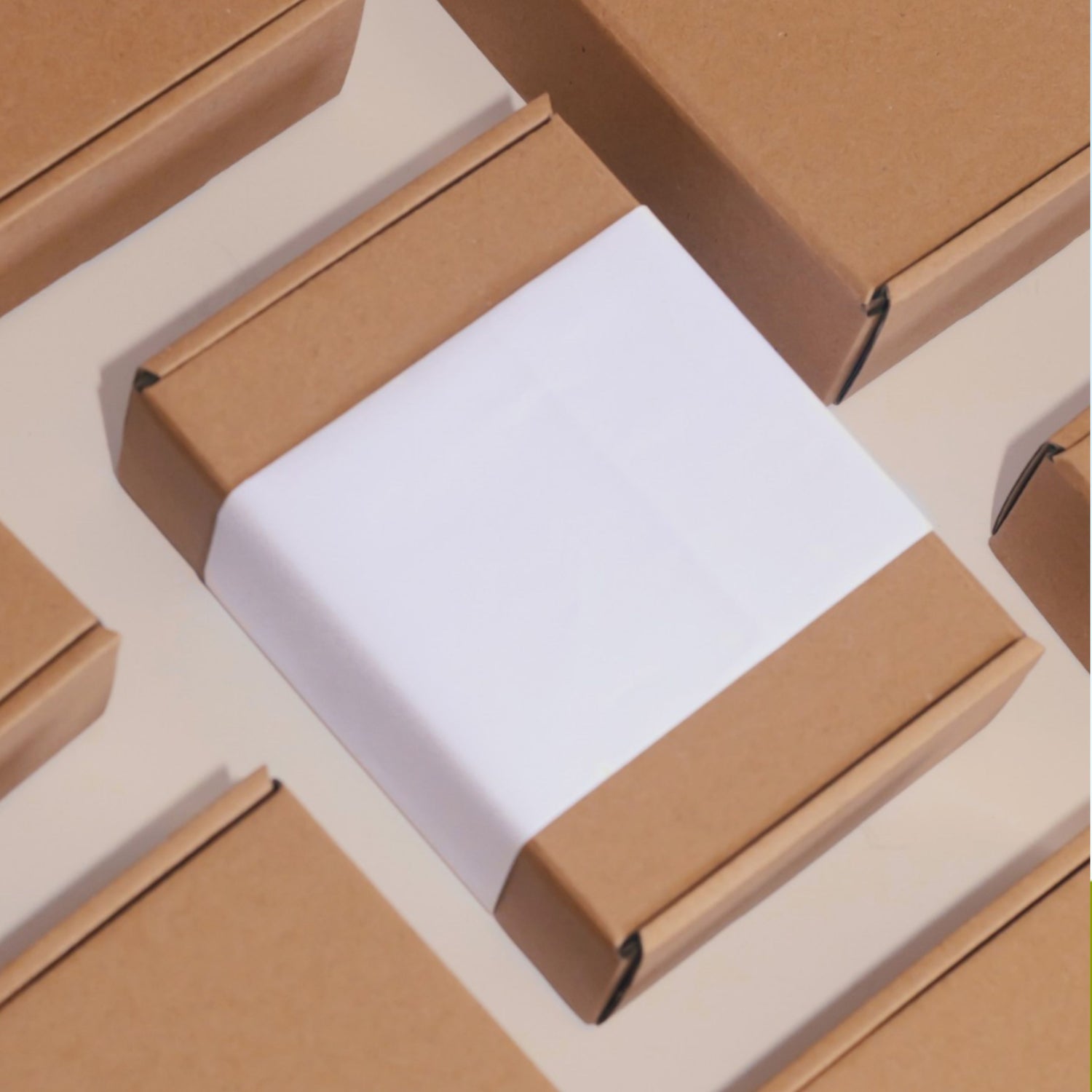 Various ecommerce boxes suitable for shipping, displaying a range of sizes and styles. Ideal for packaging a variety of products for online retail.