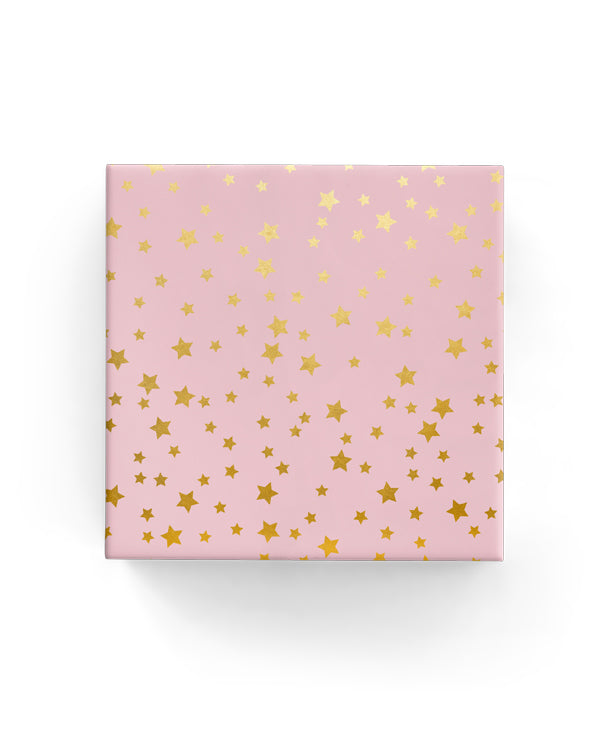 60cm Stars Wrap Pink Gold