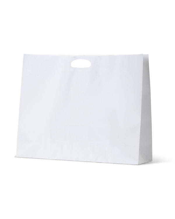 Paper Dcut White Kraft Bag - Boutique - 50/Ctn