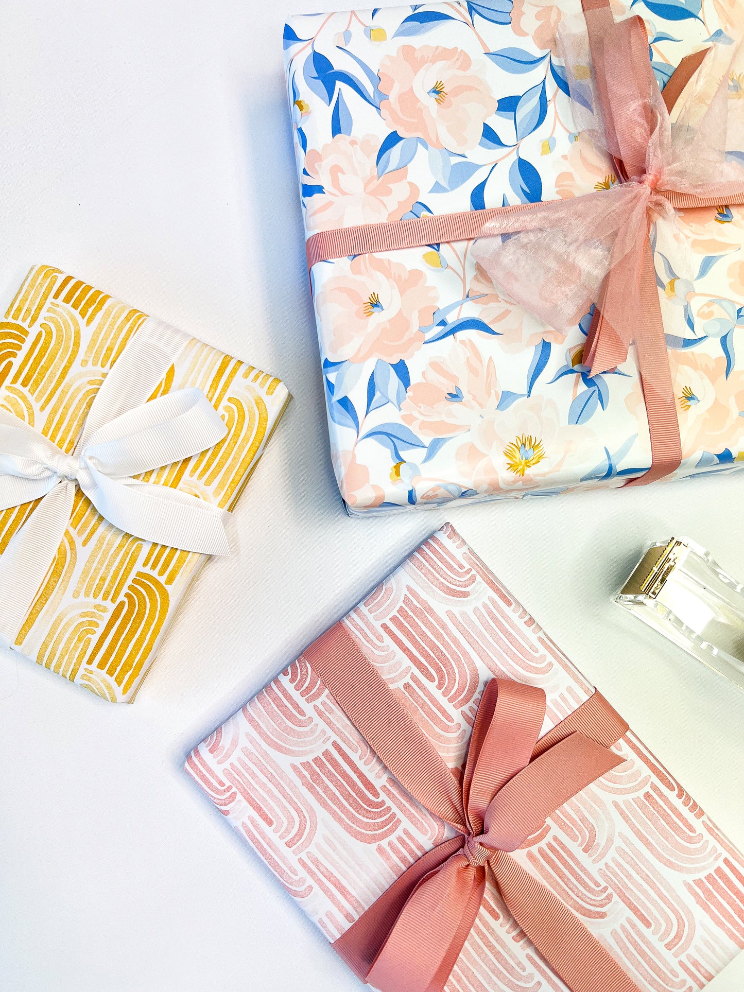 Watercolour Arches on Matte Dusty Pink