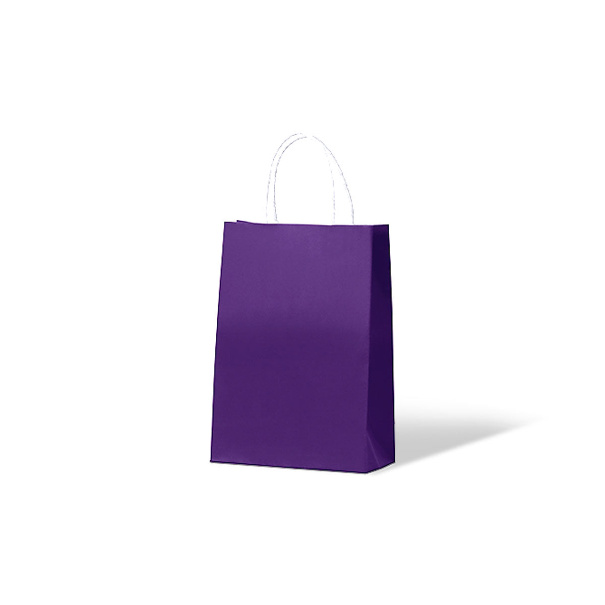 Purple Medium Twisted Handle Carrier Bags
