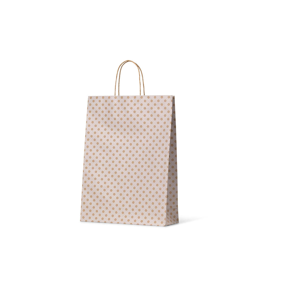 White Spot Kraft Midi Paper Bag