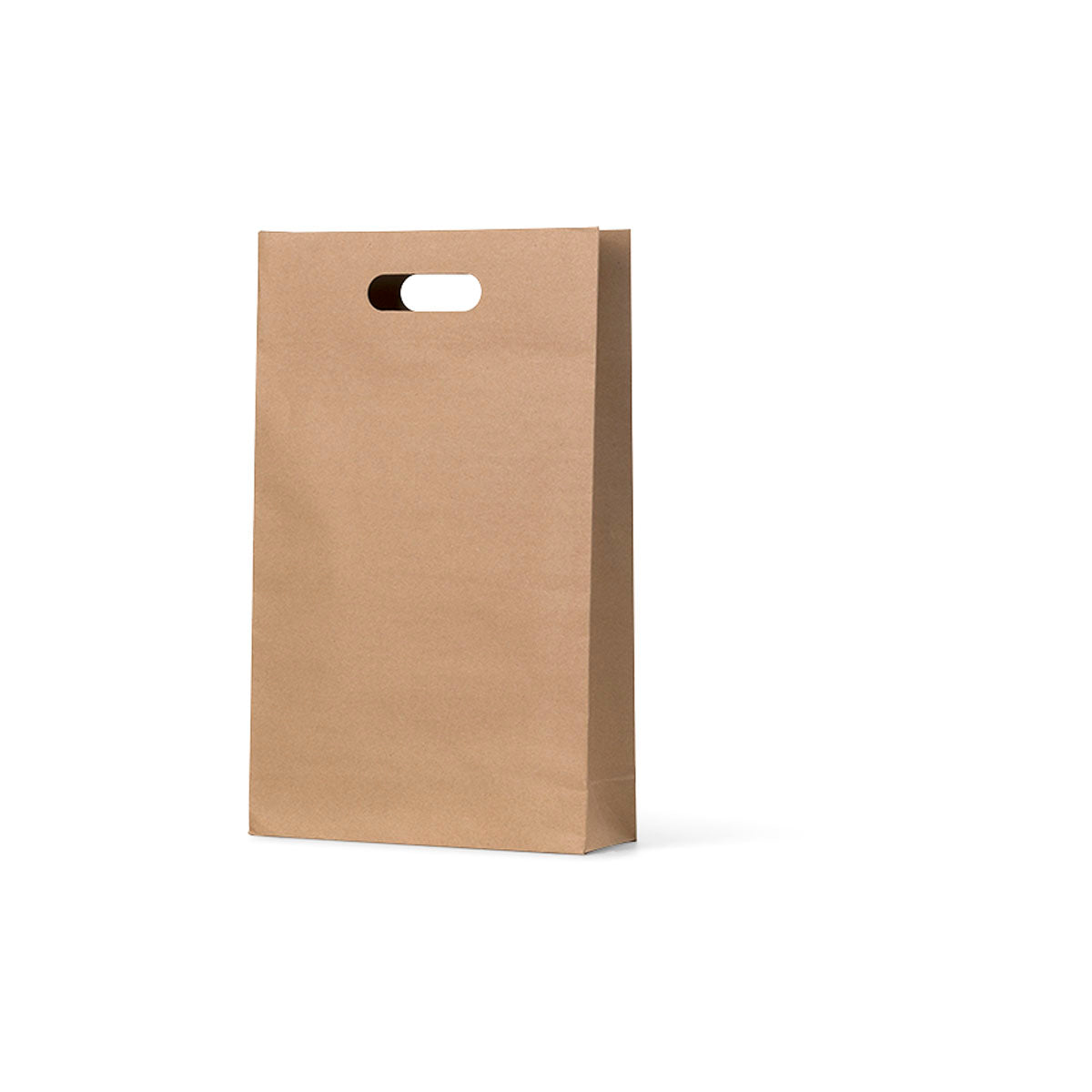 Brown Kraft Die Cut Triple Wine Bag