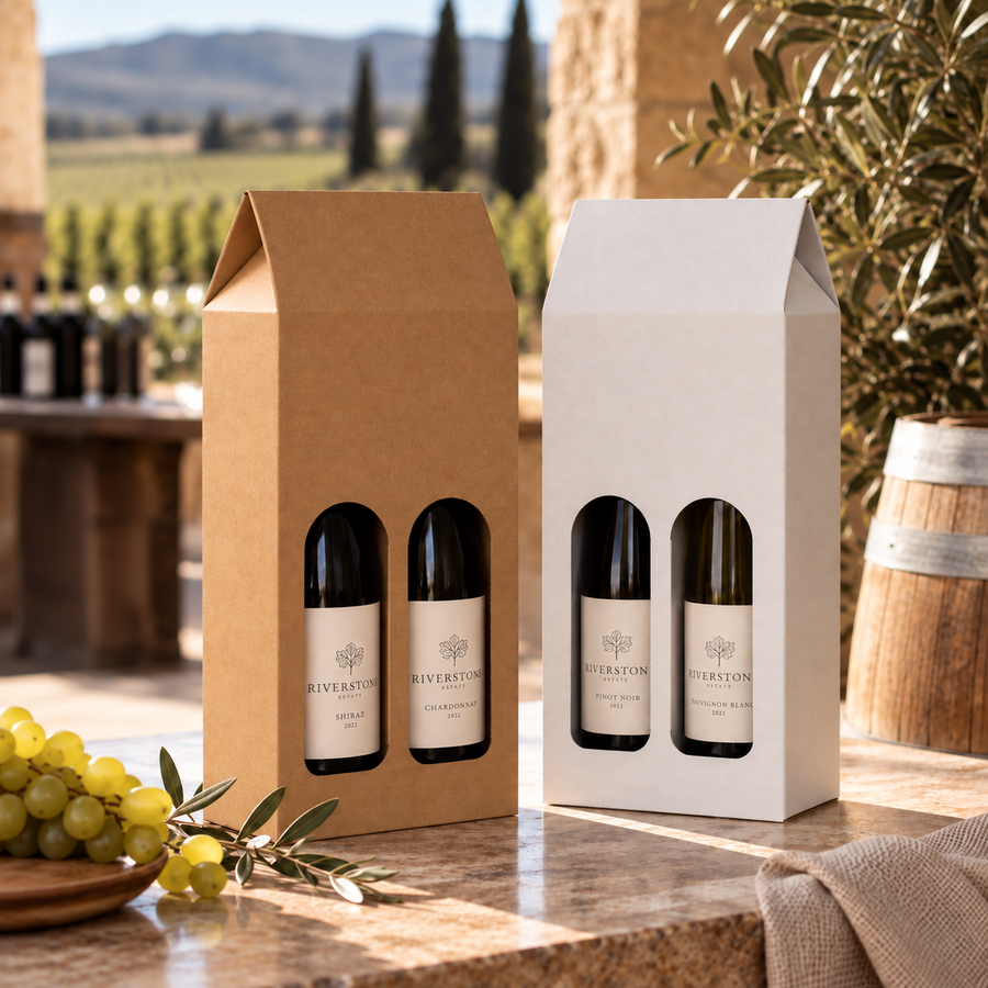 Wine Bottle Carriers and Boxes