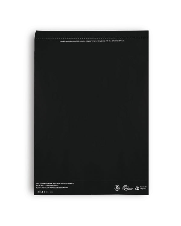B Online Black Poly Mailer Foolscap Recycled-200
