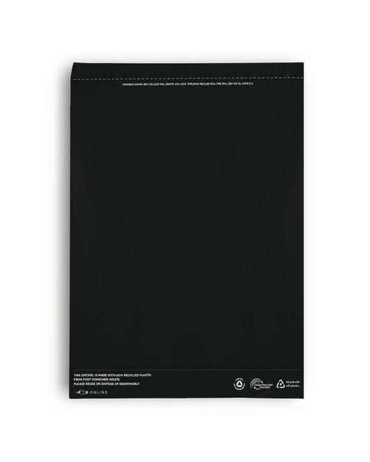 B Online Black Poly Mailer Foolscap Recycled-200