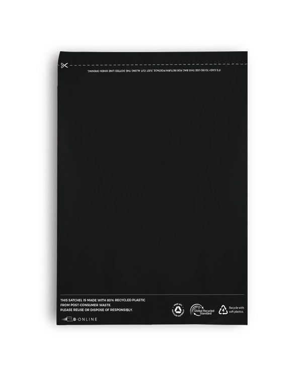 B Online Black Poly Mailer A4 Recycled-200/ctn