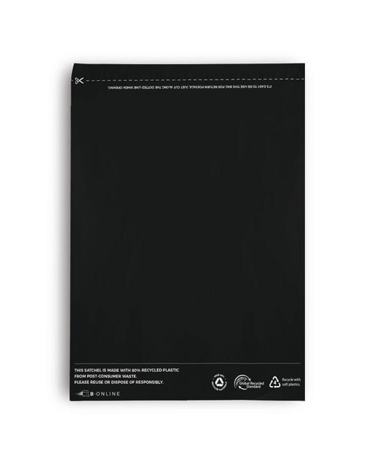 B Online Black Poly Mailer A4 Recycled-200/ctn