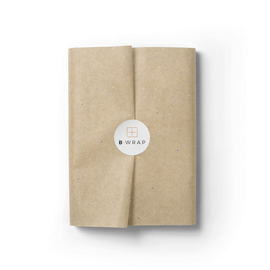 Brown Kraft Gem Stone Glitter Tissue Paper