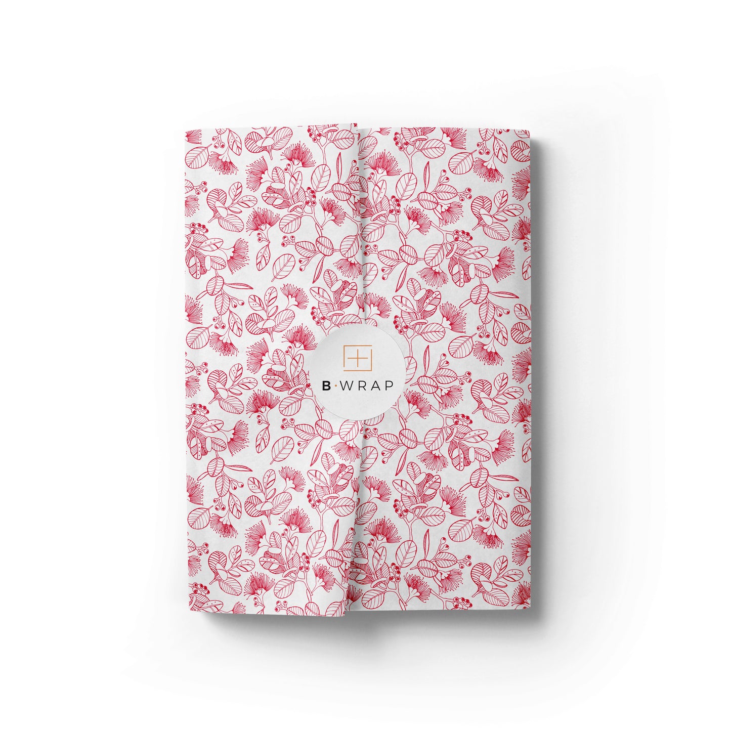 Pohutukawa Tissue Red on White