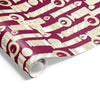Vintage Candle Wrap Burgundy Gold