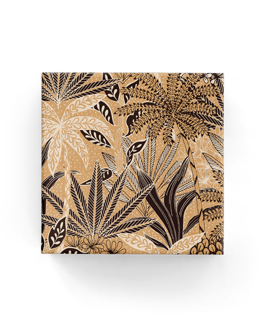 Botanical Gardens on Kraft Wrap Black White