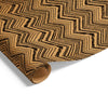 Chevron Sketch on Kraft Wrap Black
