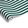 Cafe Stripes on Matte Wrap Hunter Green