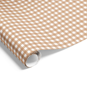 Gingham Check on Matte Wrap Beige