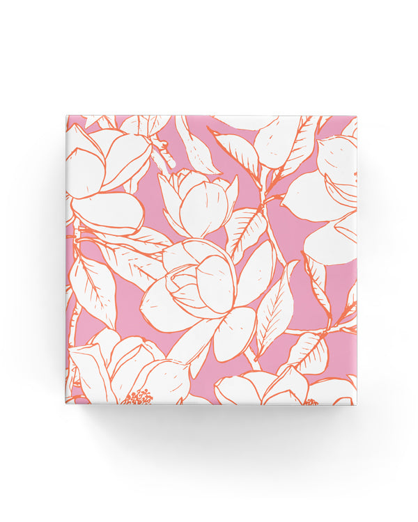 Magnolia Sketch Wrap Pink Apricot