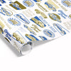 Vintage Car Wrap Blue Olive