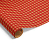 Gingham Check on Kraft Wrap Red