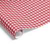 Gingham Check on Matte Wrap Red