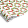 Watercolour Wreaths Wrap Red