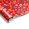 Xmas Gingerbread Wrap Red
