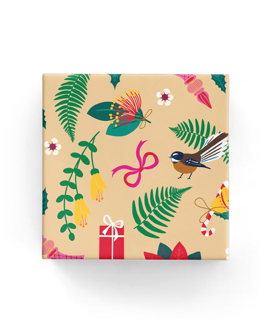Kiwi Kowhai Christmas Wrap Cream