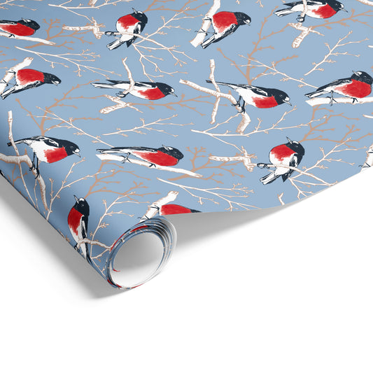 Robins on Matte Wrap French Blue