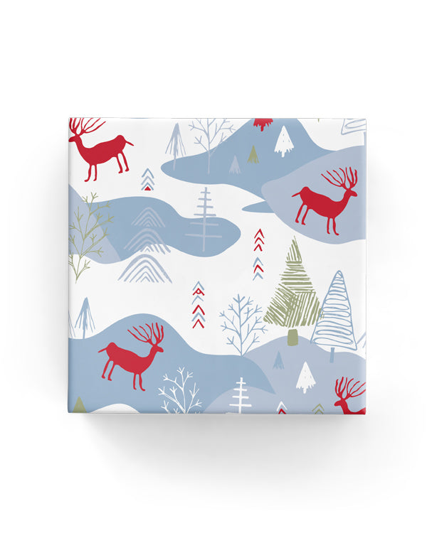 Xmas Yule Wrap French Blue