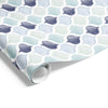 Ogee Fresco on Matte Blue/Green