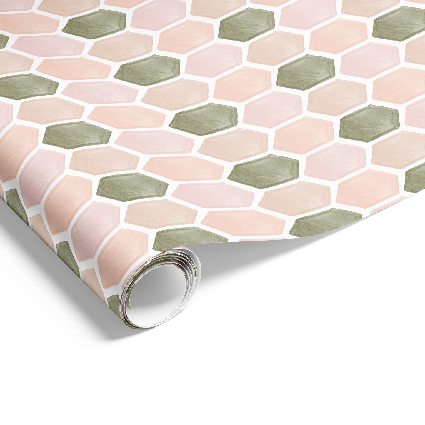 Pavilion Fresco on Matte Olive/Pink