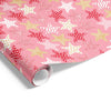 Starfish on Matte Pink/Red/Orchre