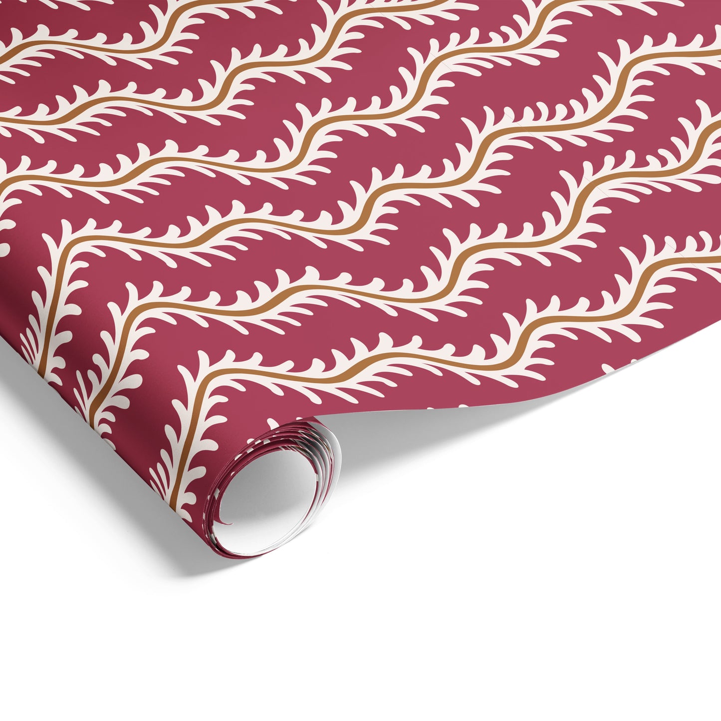 Vine on Matte Burgundy/Tobacco
