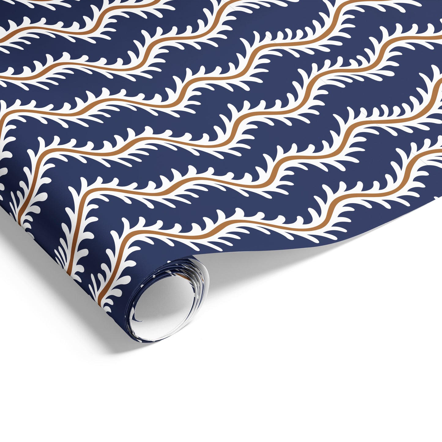 Vine on Matte Navy/Tobacco