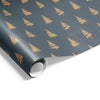 Xmas Ink Tree on Matte Wrap Camel/Charcoal