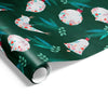 60cm Xmas Birds & Baubles Wrap Green