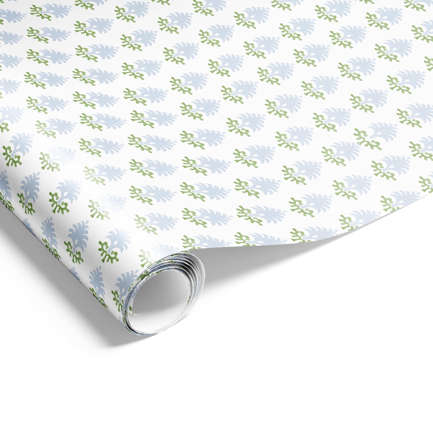 Block Print Wrap Blue/Green