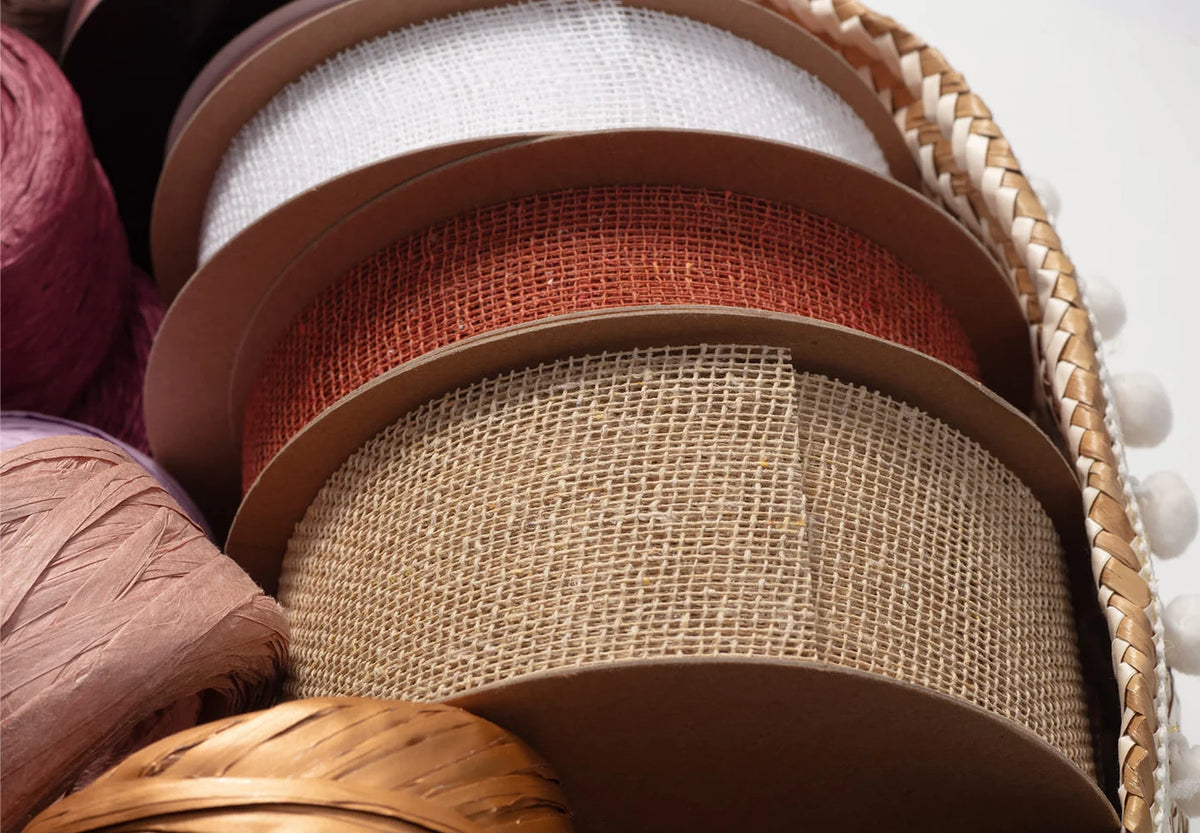 Cotton Raw Mesh Ribbon