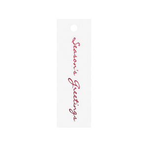 Gift Tags Seasons Greetings Red