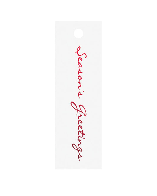 Gift Tags Seasons Greetings Red